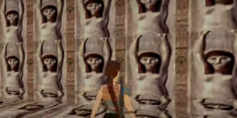 Lara Croft in the secret temple in Tomb Raider The Last Revelation