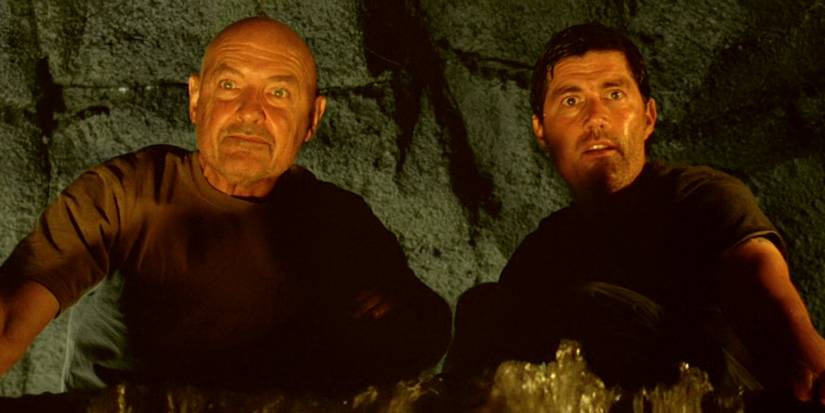 Lost: Jack e Locke na caverna no final da 6ª temporada
