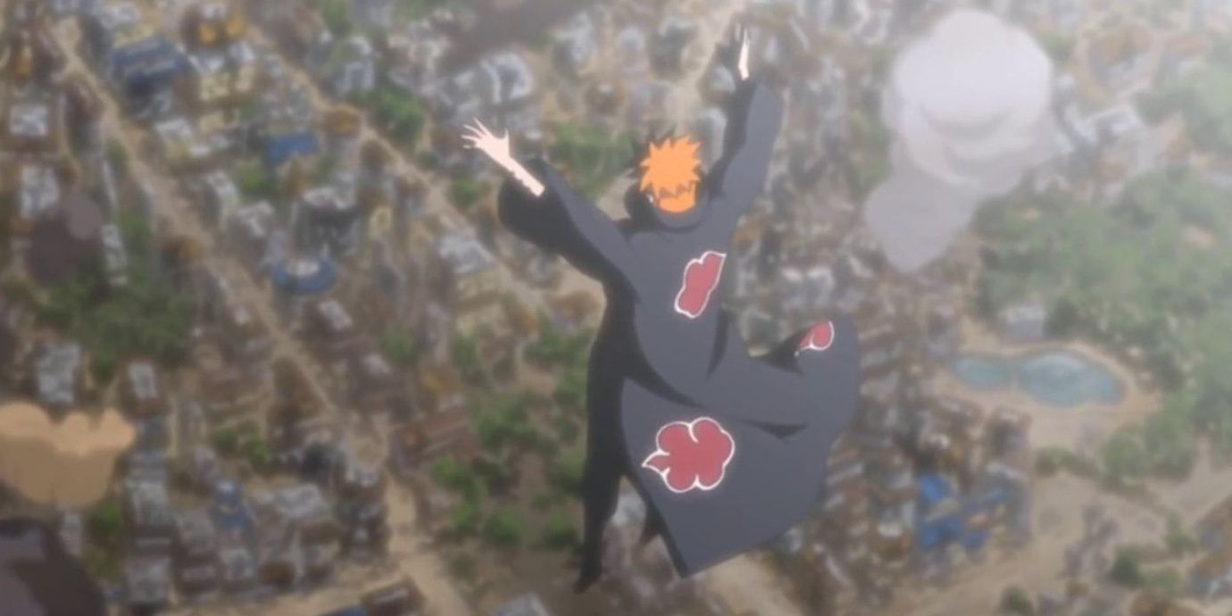 Naruto Anime Pain Destroys Kanoha