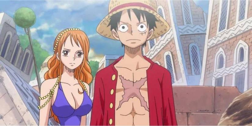 Luffy and Nami in One Piece