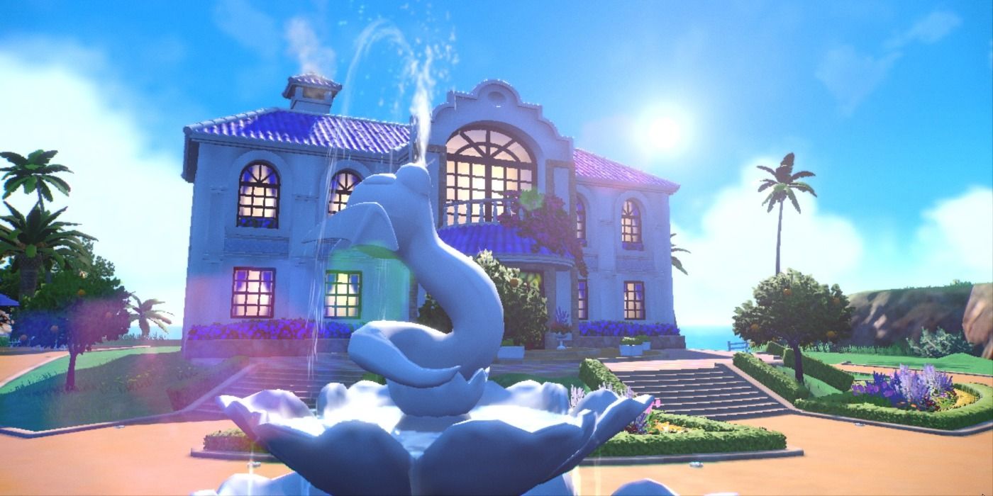 Pokemon Scarlet Violet Dratini fountain