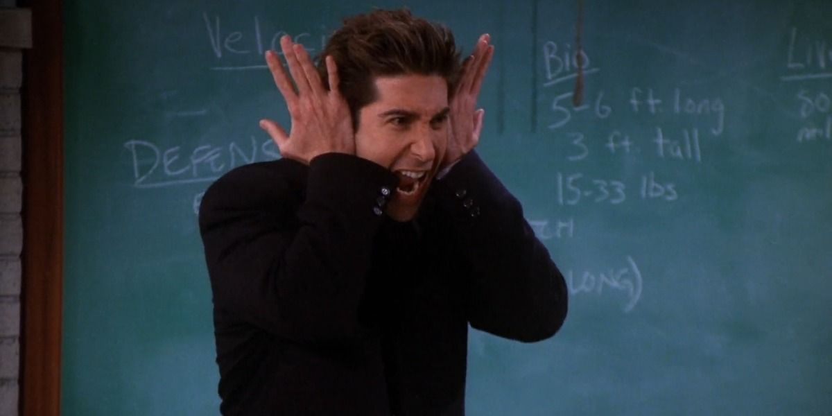 Ross Makes Dinosaur Noise For His Class