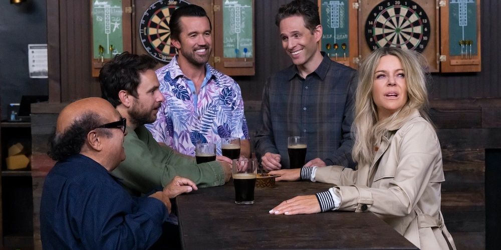 The Gang drinking in an Irish bar in Its Always Sunny