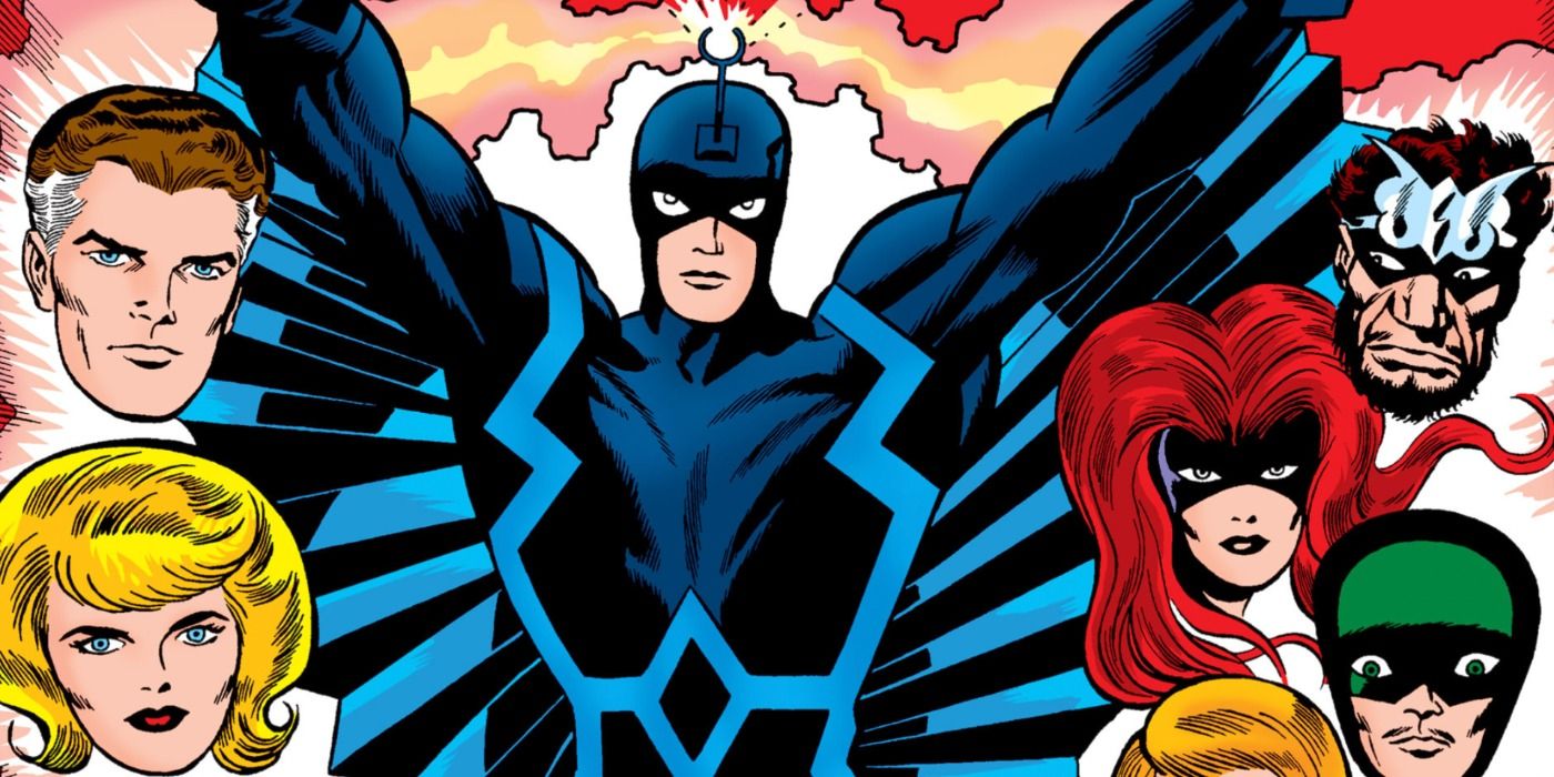 The Inhumans fight the Fantastic Four in Marvel Comics.