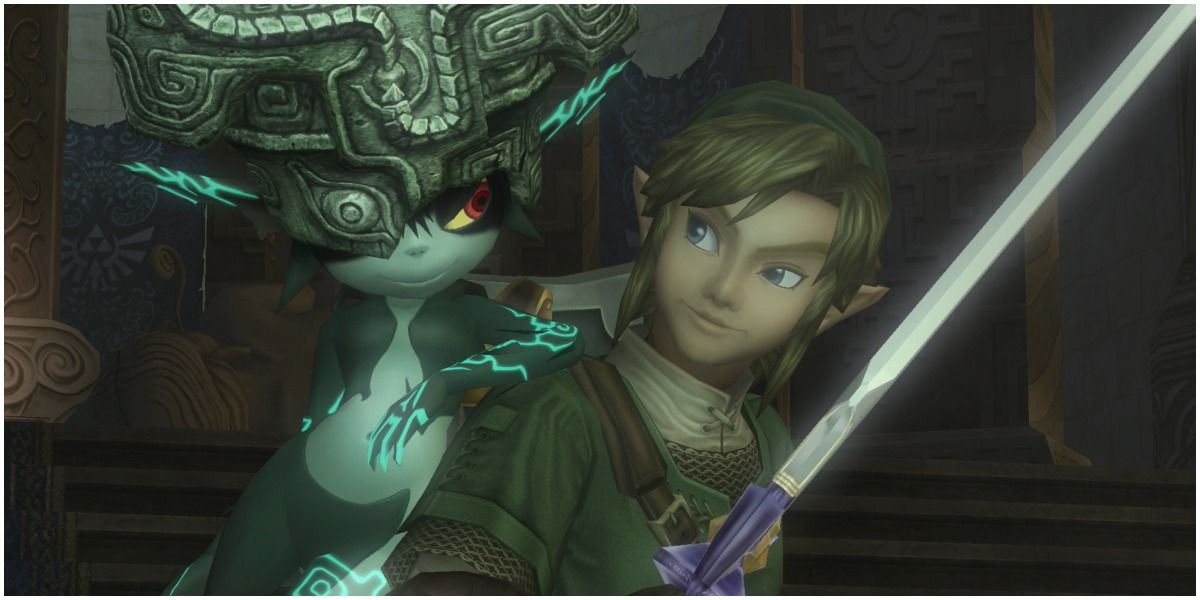 Link dan Midna dalam The Legend of Zelda: Twilight Princess.