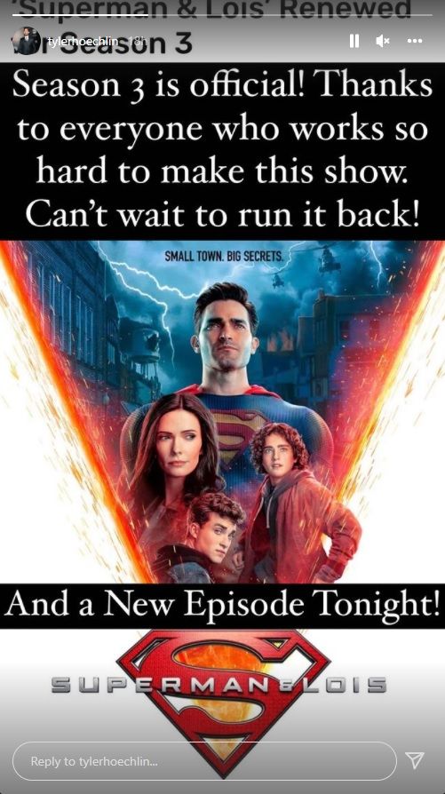 Tyler Hoechlin Reacts To Superman And Lois Season 3 Renewal