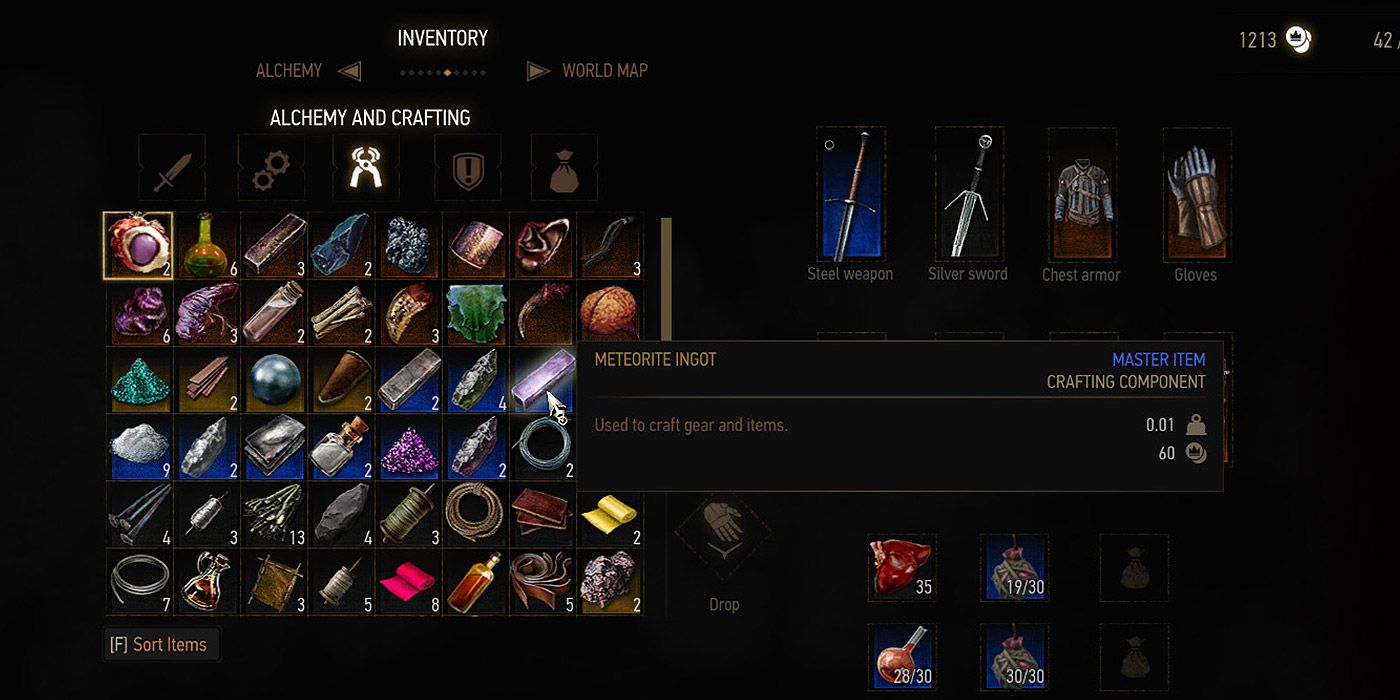 Witcher Addons Inventory