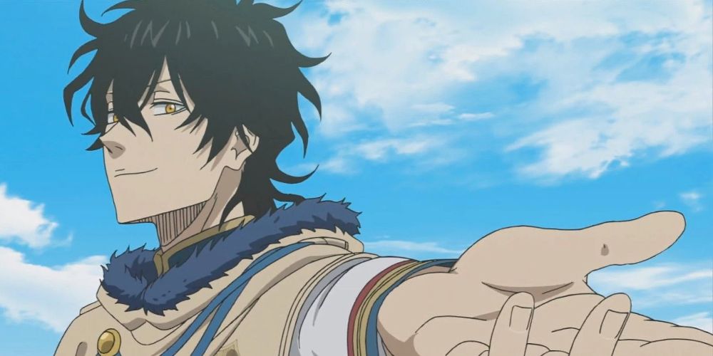 Yuno extends a hand in Black Clover