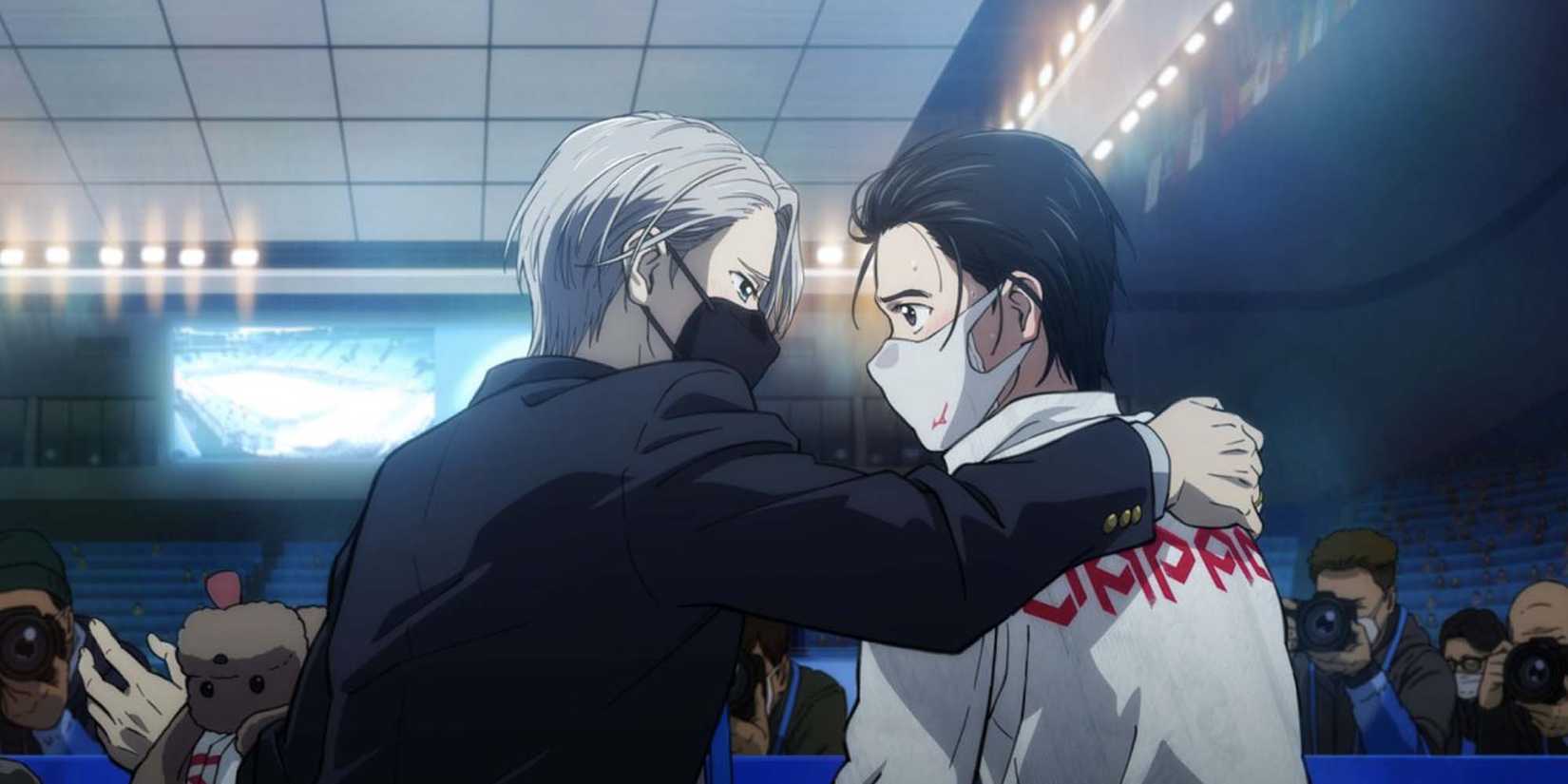 Victor and Yuri in Yuri!!! On Ice's 6th anniversary illustration.