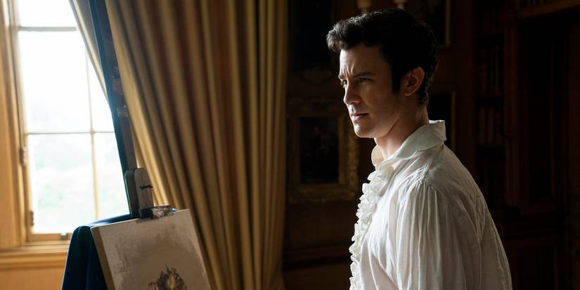 Benedict at an easel in Bridgerton Season 2