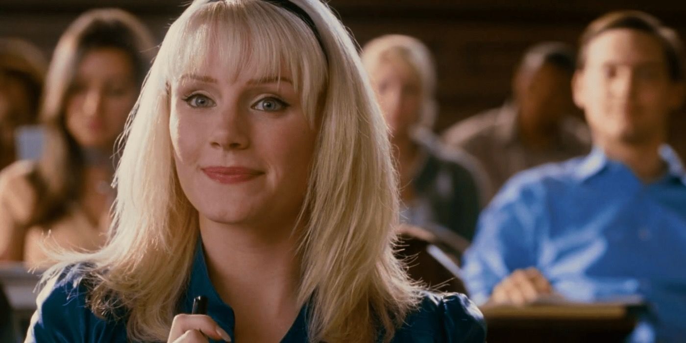 Bryce Dallas Howard smiling as Gwen Stacy in Spider-Man 3