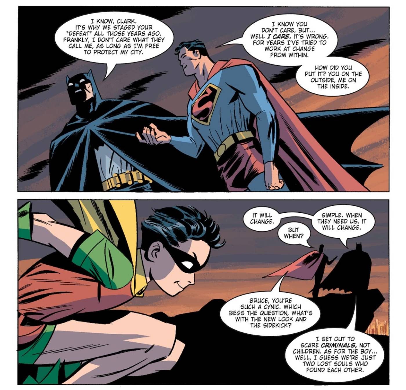 dc new frontier superman batman robin