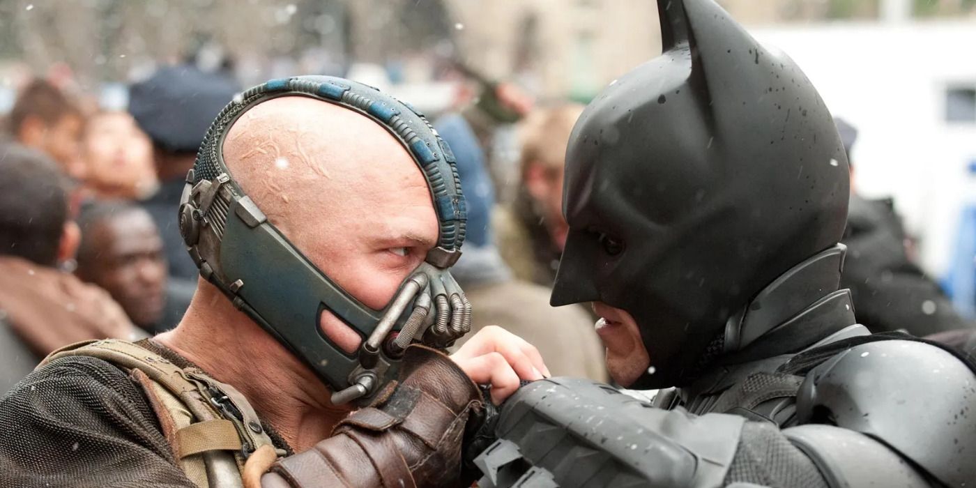 The Dark Knight Rises Batman enfrentando Bane