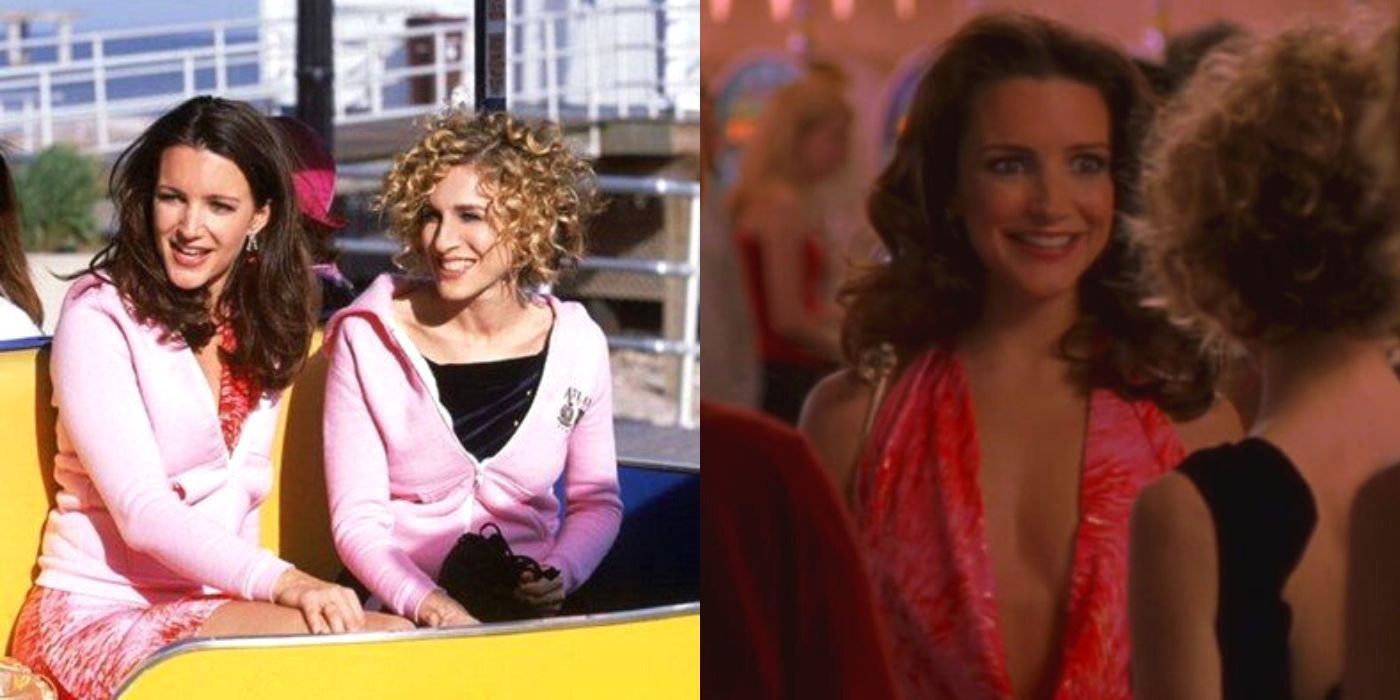 A split image of Charlotte and Carrie in Atlantic City on SATC