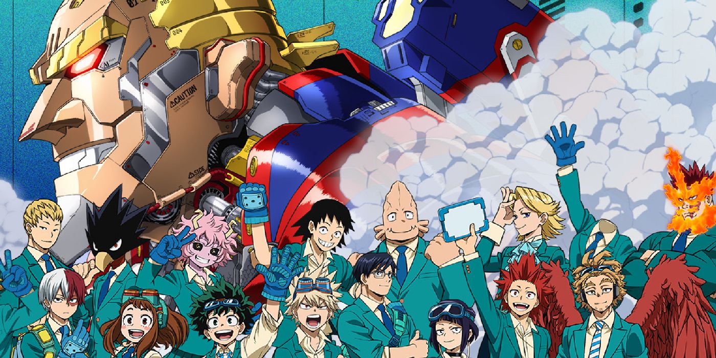My Hero Academia’s Class 1-A Build a Giant All Might Mech in New Art