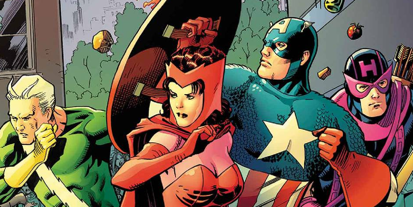 Avengers Captain America Quicksilver Scarlet Witch Hawkeye Kooky quartet