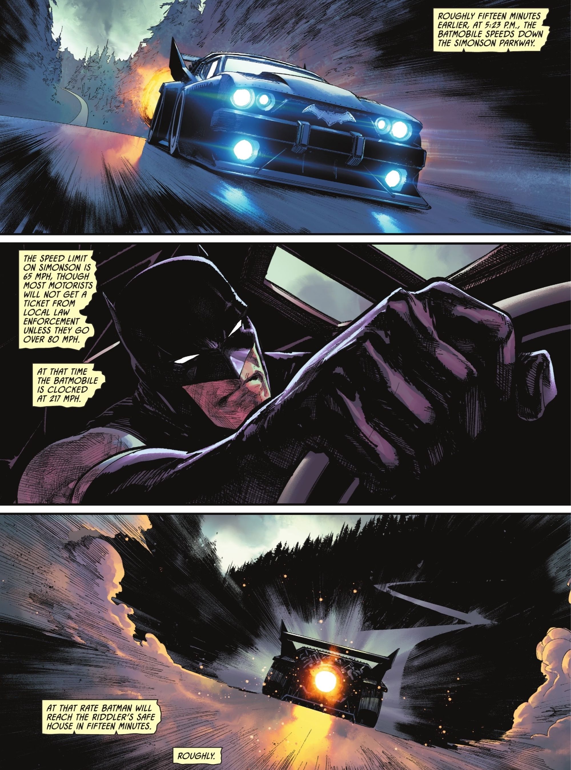 Batman Driving Epic Early Batmobile in Killing Time 2