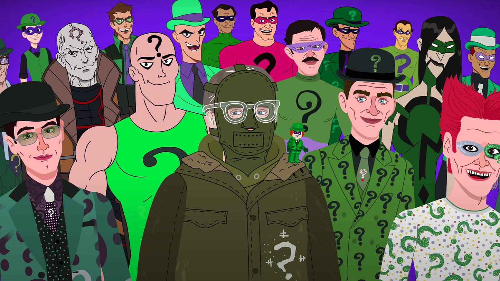 Bew Riddler Batman Video Details the Evolution of Riddler’s Costumes in Movies & TV