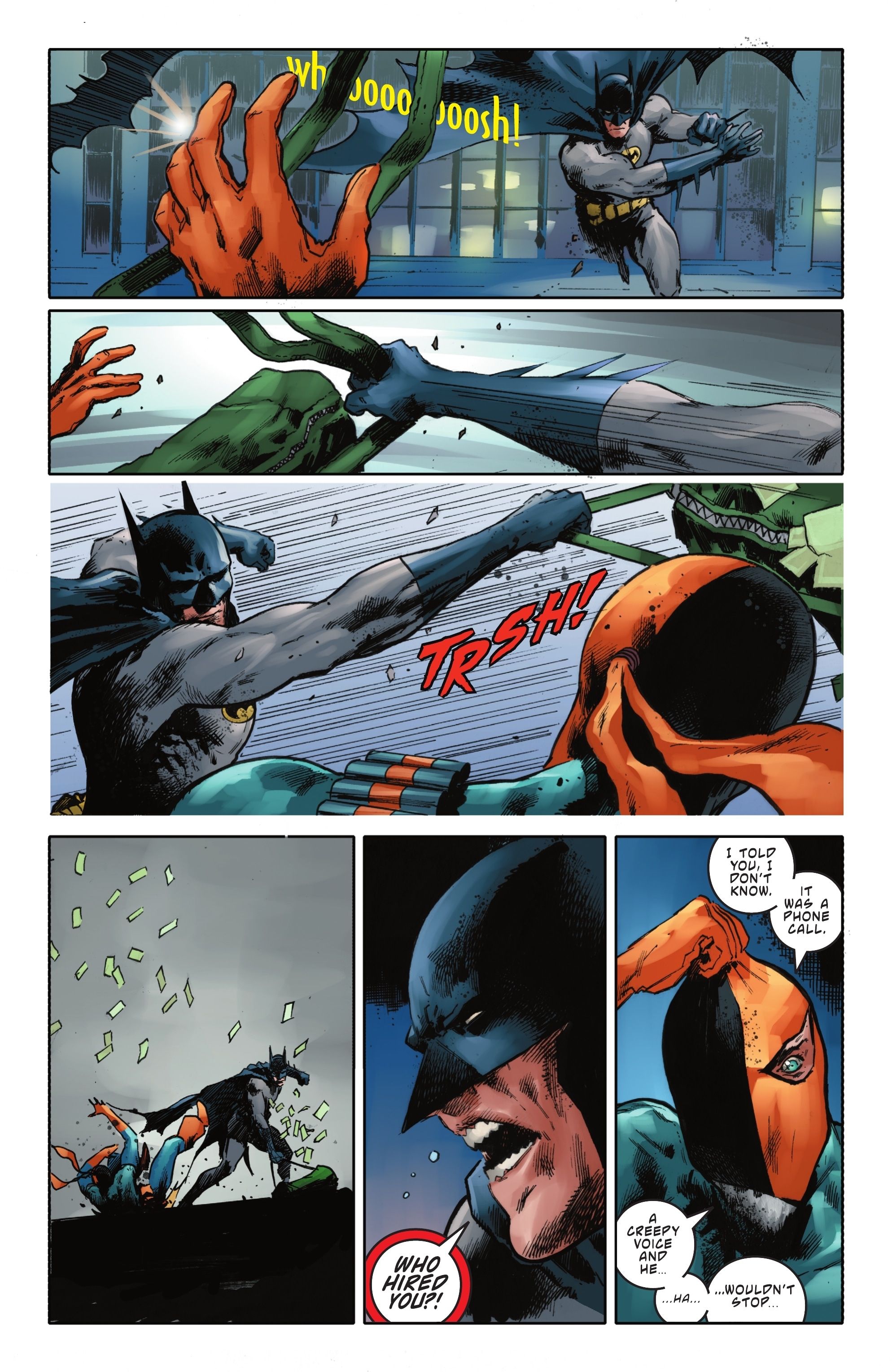Batman and Deathstroke First Meeting