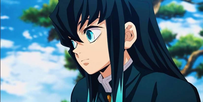 Муичиро Токито, выглядящий удивленным в Demon Slayer.