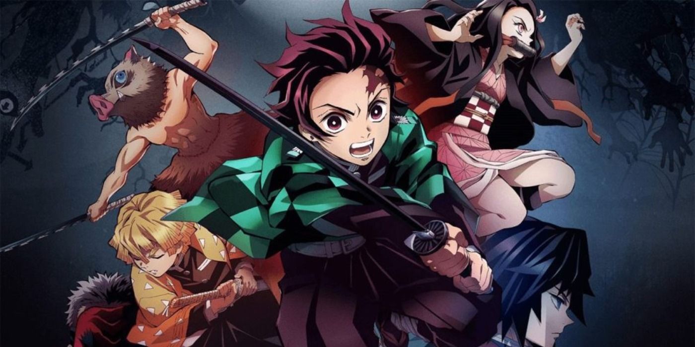 Cast principale di Demon Slayer nella promo della stagione 1