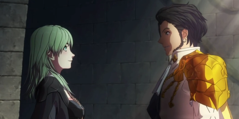 Claude and Byleth in Fire Emblem Three Houses 
