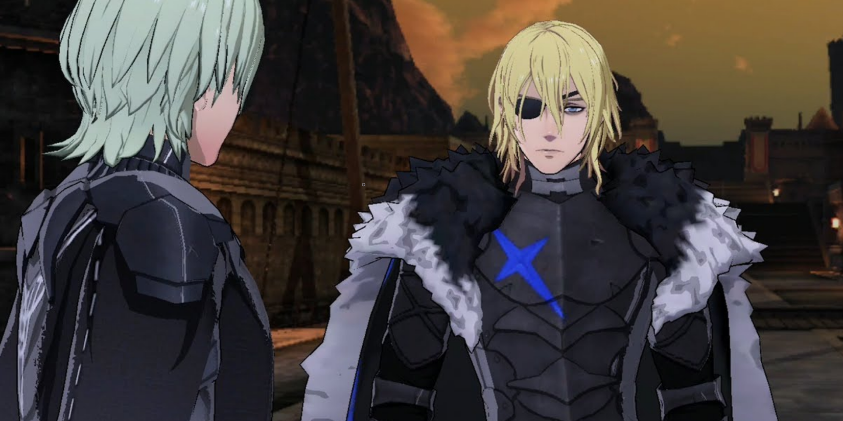 Fire Emblem Three Houses Dimitri and Byleth Timeskip Cutscene