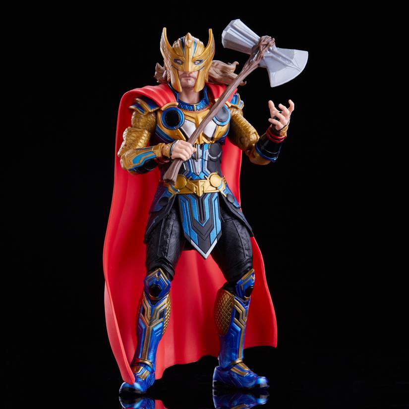 Marvel Legends Thor: Love and Thunder Mighty Thor Action Figure 6-inch Collectible Toy, 4 Accessories, 1 Build-A-Figure Part Marvel Legends Thor: Love and Thunder Mighty Thor Action Figure 6-inch Collectible Toy, 4 Accessories, 1 Build-A-Figure Part