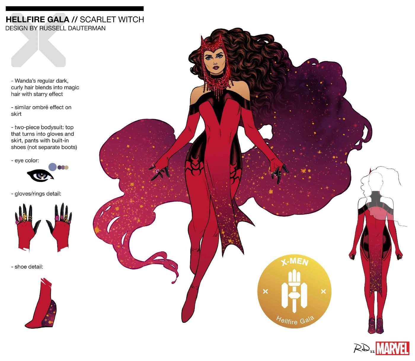 Hellfire Gala 2022 Russell Dauterman Scarlet Witch Wanda