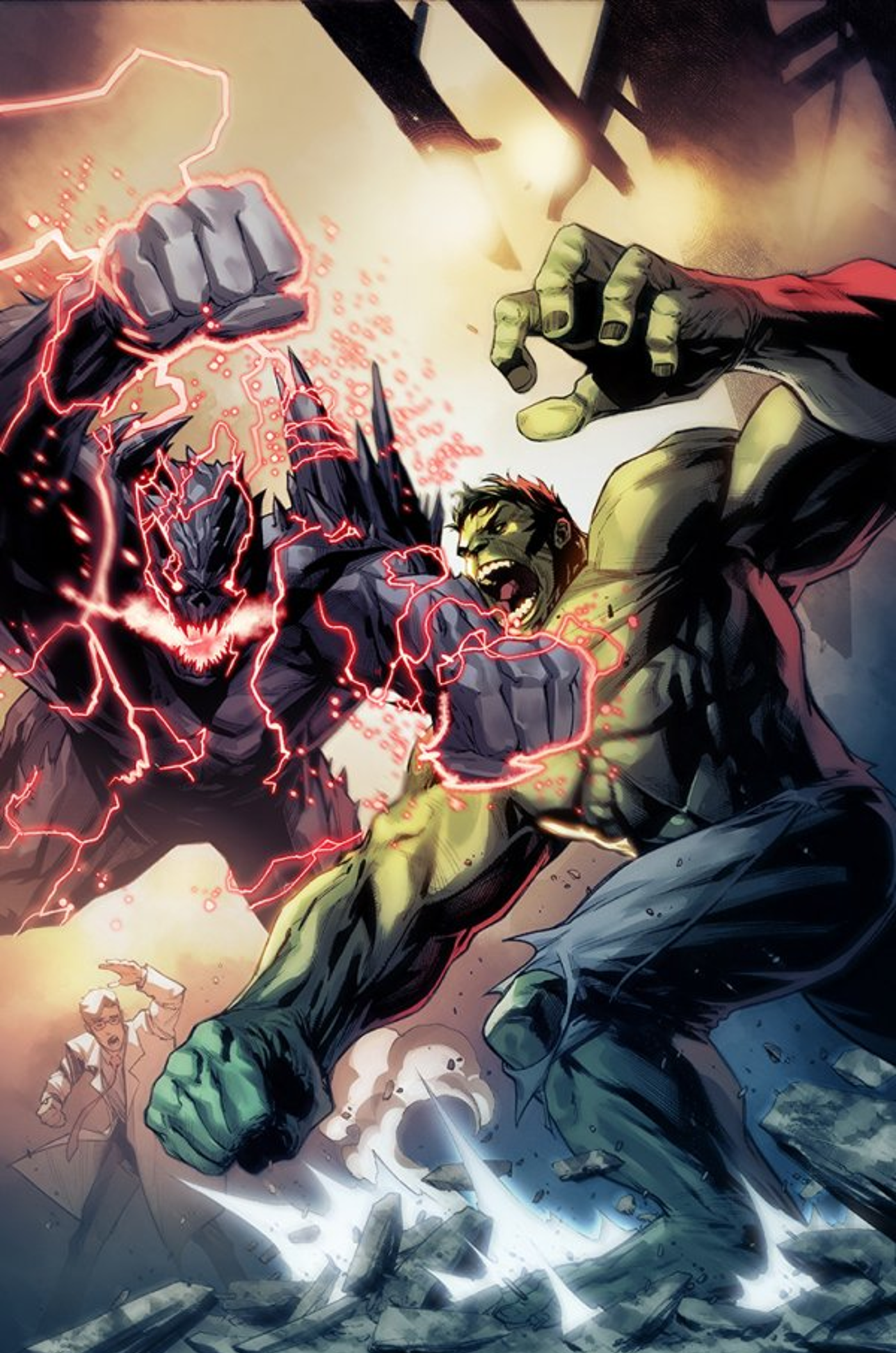Hulk 6 Stephen Segovia Variant B cover art of titan