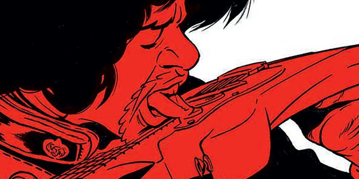 The cover of the Jimi Hendrix: Electric Requiem graphic novel from Ablaze Publishing.