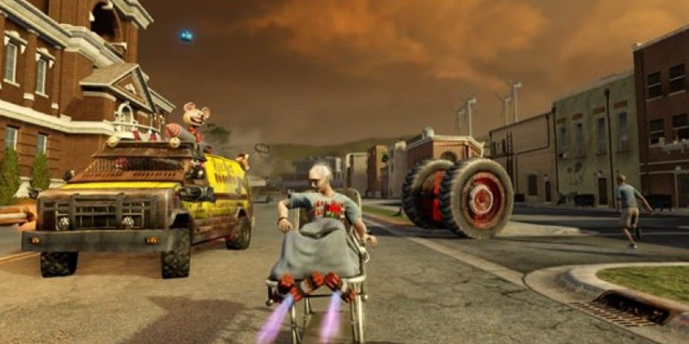 Powered cart in Twisted Metal