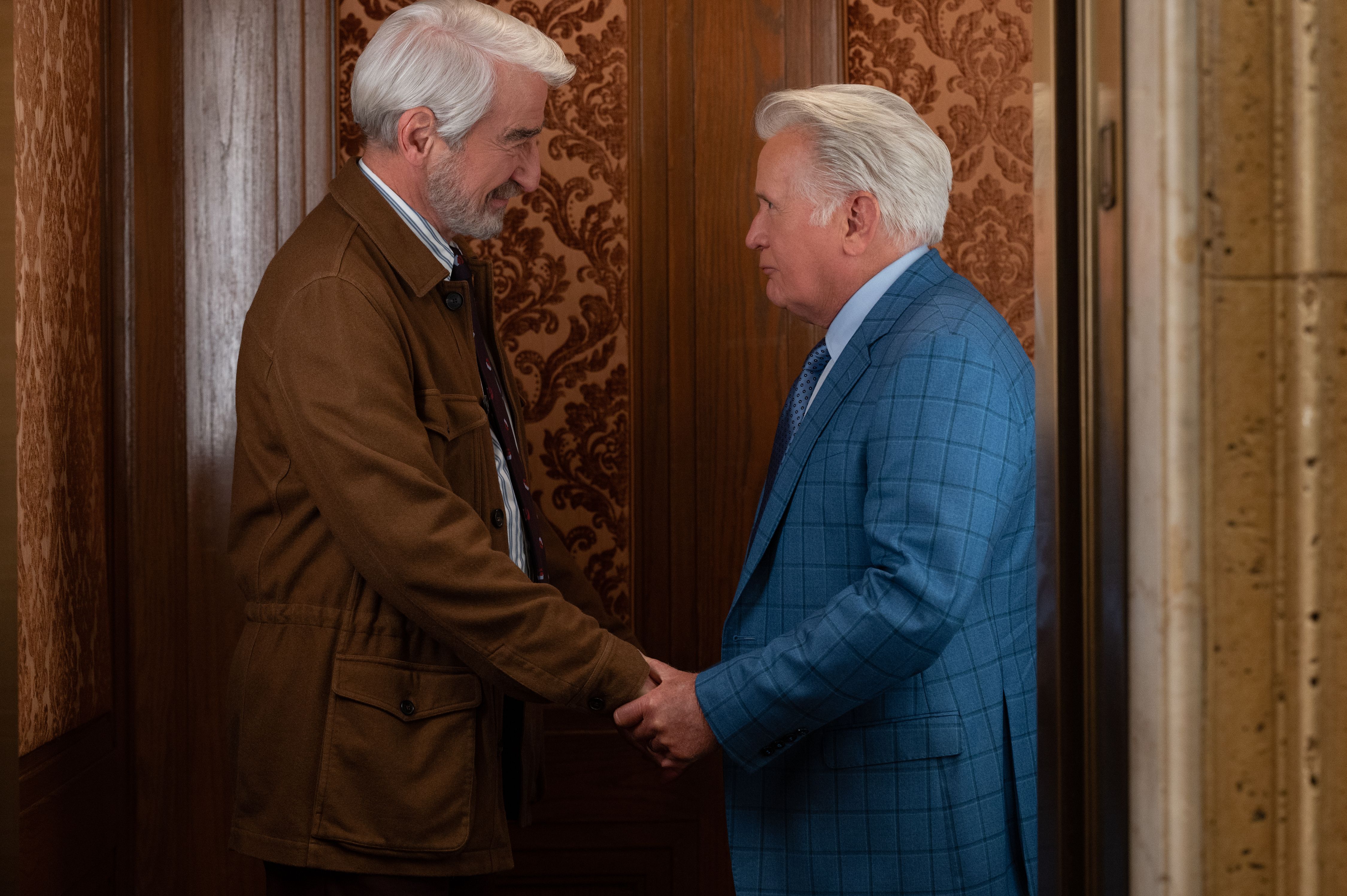 Sam Waterston and Martin Sheen in Grace and Frankie season 7