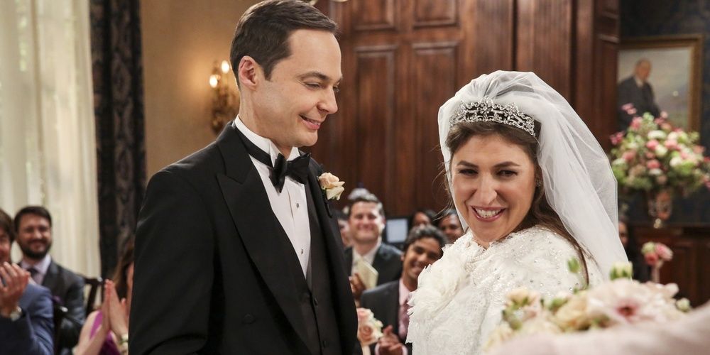 Sheldon and Amys wedding in The Big Bang Theory Cropped 1