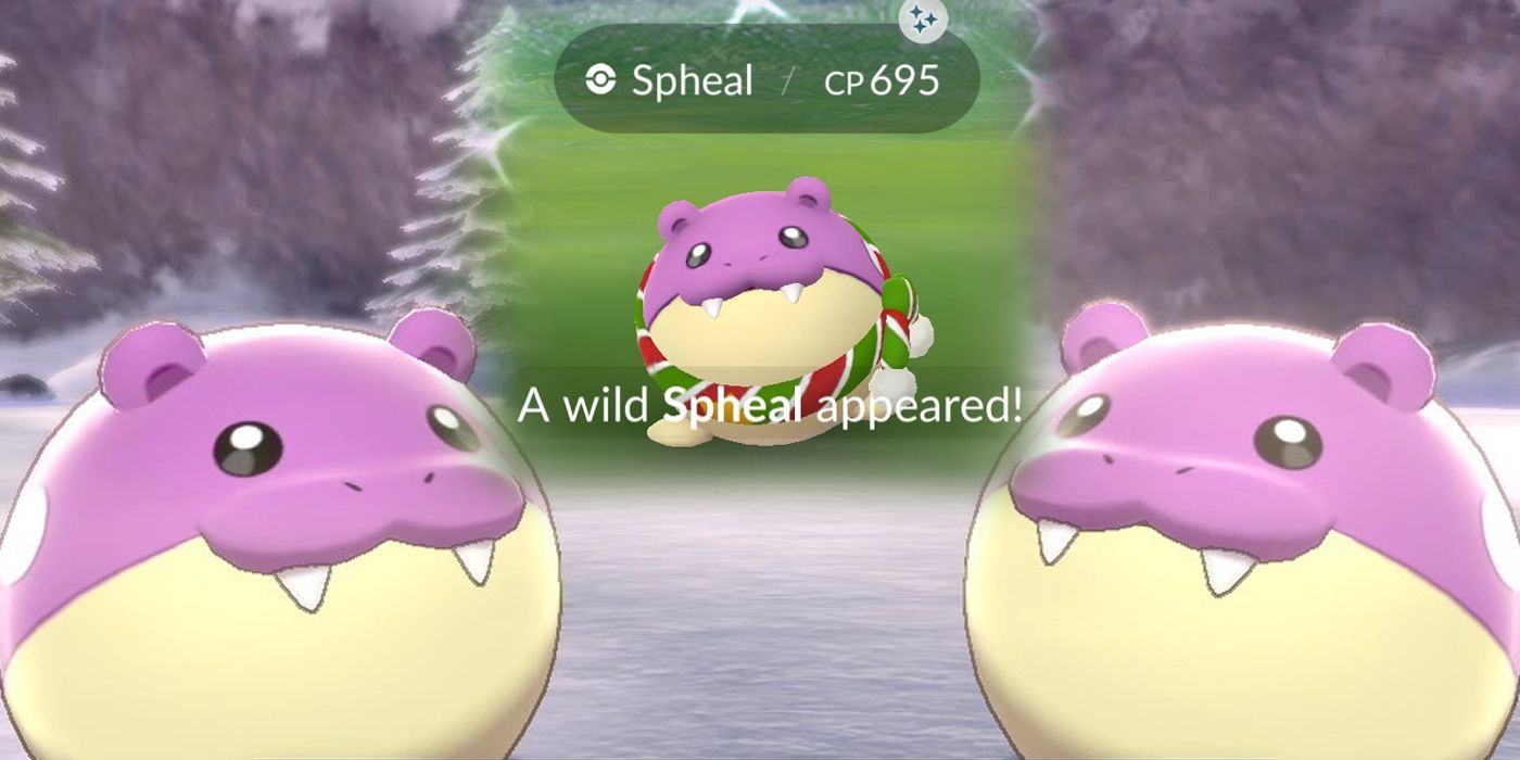 Shiny Spheal In Pokemon Sword And Shield And Holiday Event In Pokemon GO