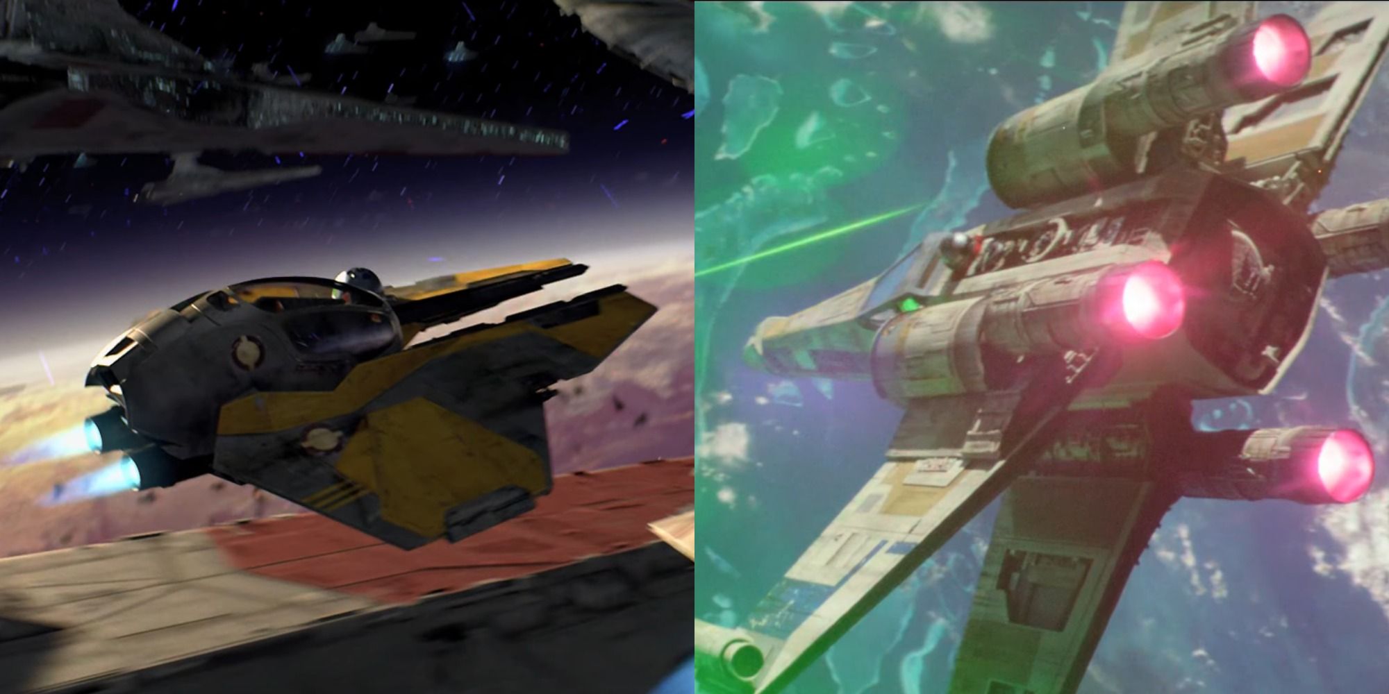 Star - Let's do a Starfighter Showdown. First round: X-Wing vs TIE Fighter. Prepare to defend your choice down below