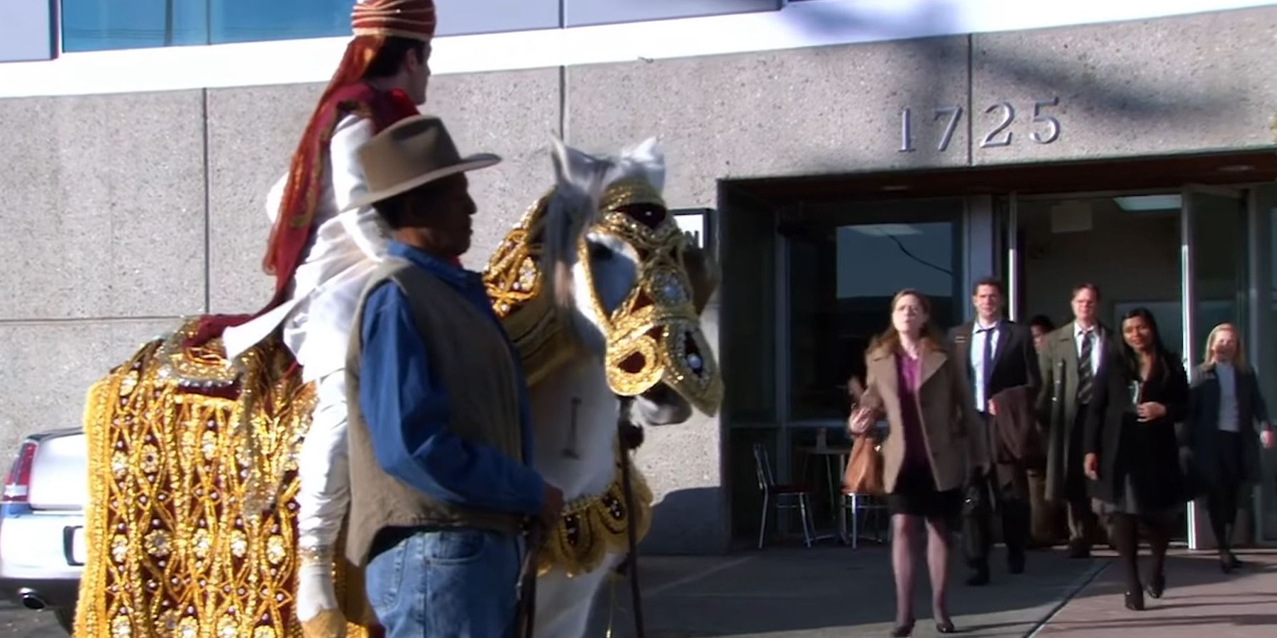 The Office Pam boos Ryan on a horse