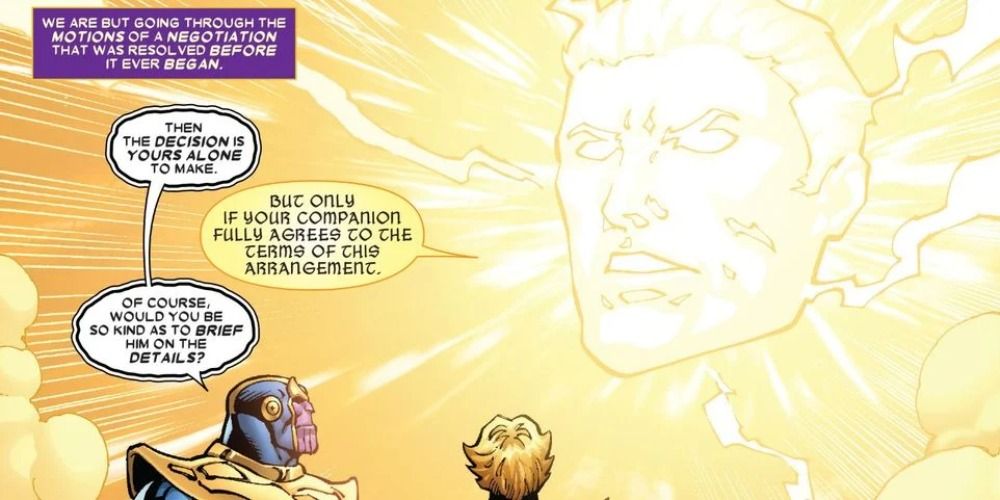 The One Above It All in talking in the Marvel comics