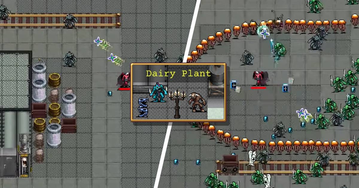Vampire Survivors: How to Unlock Dairy Plant Map