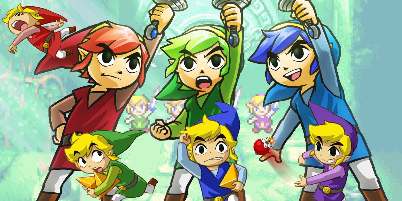 Zelda Four Swords Adventures Tri Force Heroes Colorful Links