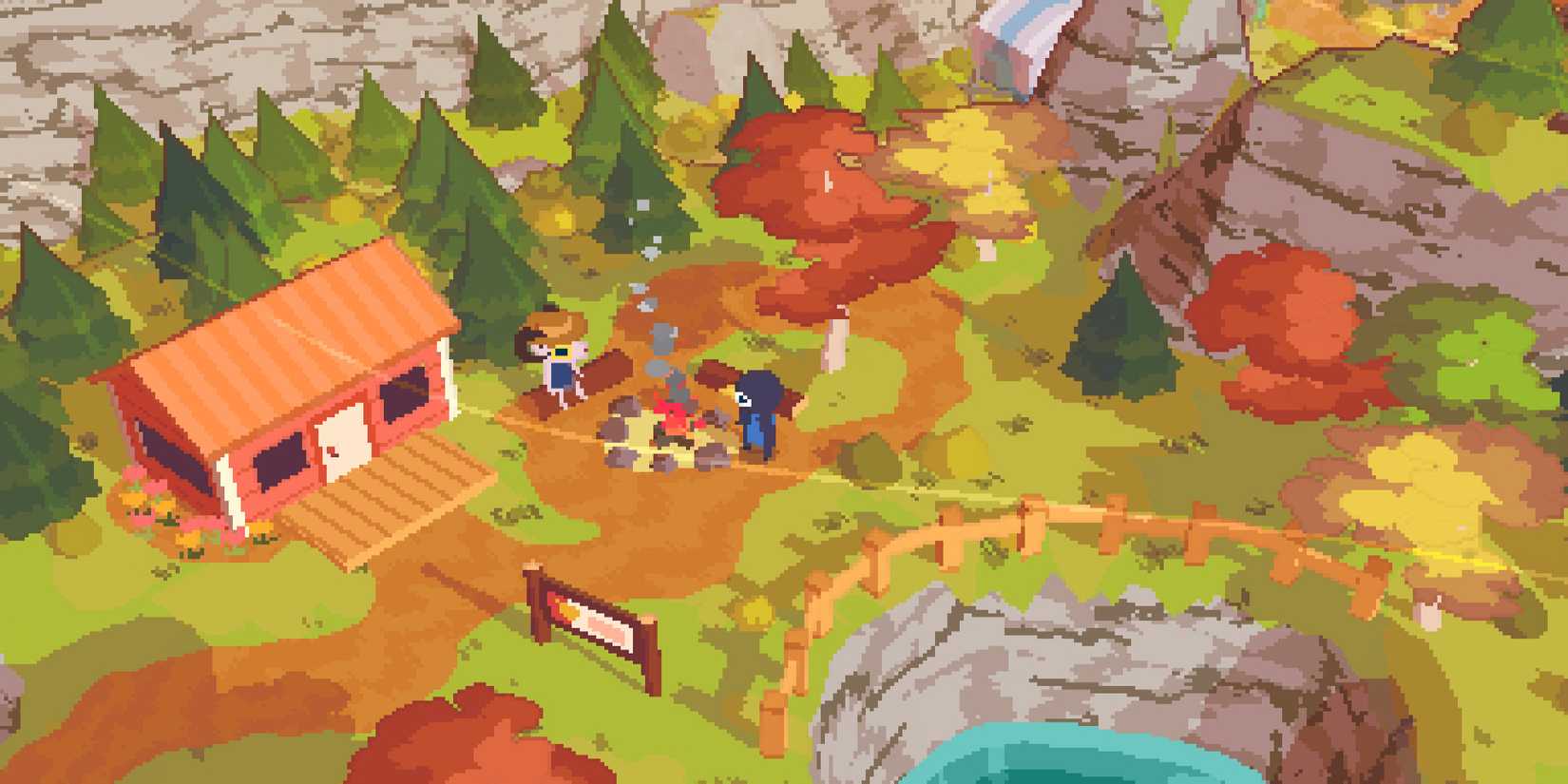 A screenshot from the video game A Short Hike.