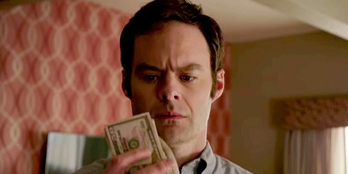 Bill Hader as Barry holding money in Barry