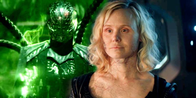 Borg Queen and Alison Pill as Agnes Jurati in Star Trek Picard