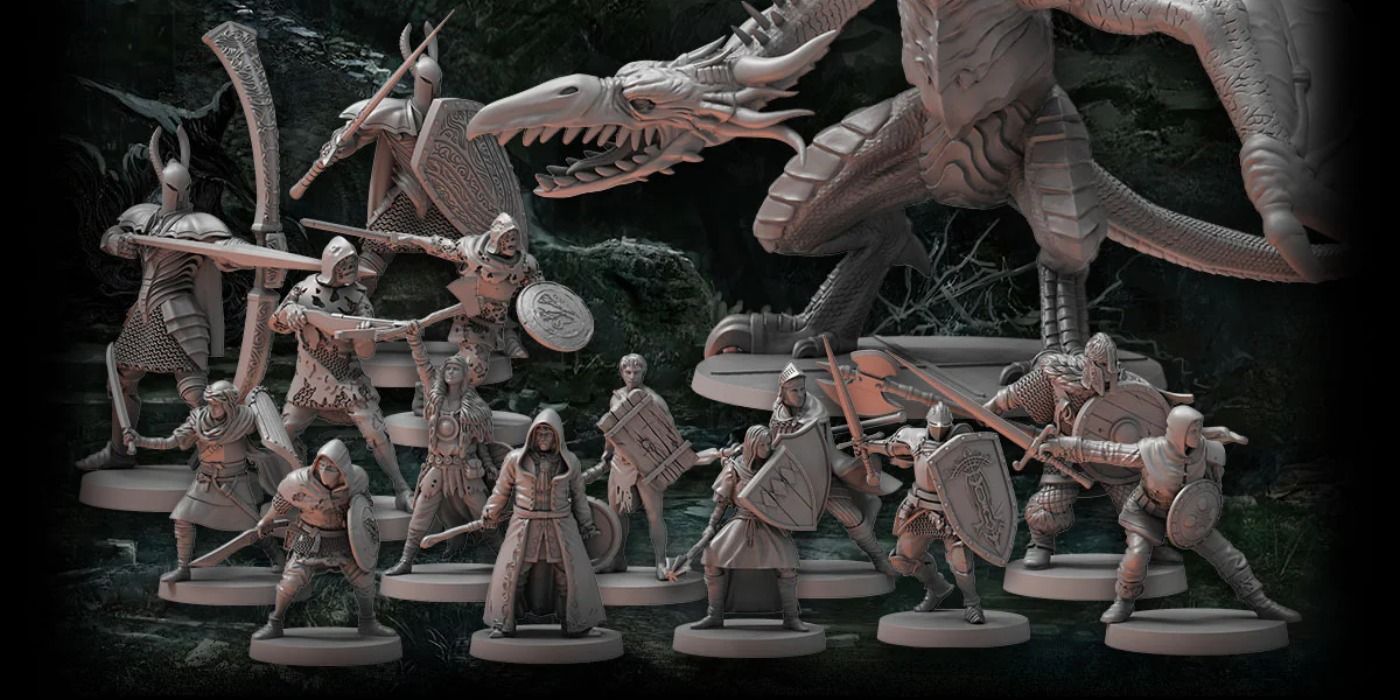 Dark Souls El juego de rol: miniaturas y cartas de estadísticas de Dark Knights Dark Souls El juego de rol: miniaturas y cartas de estadísticas de Dark Knights