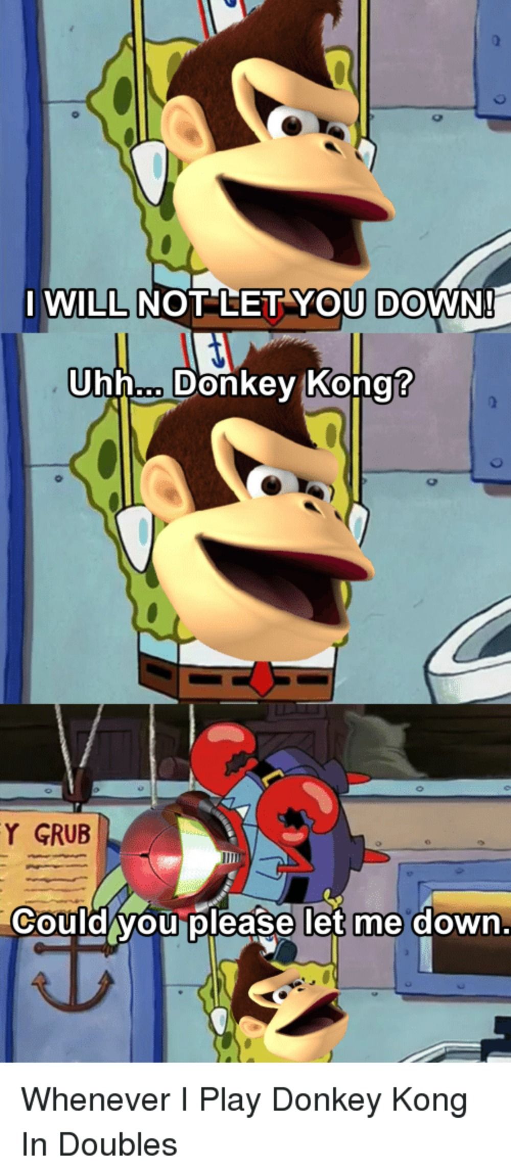 Donkey Kong Let You Down Meme