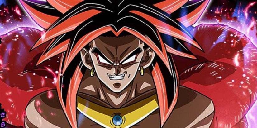 Broly as Super Saiyan 4 in Dragon Ball.