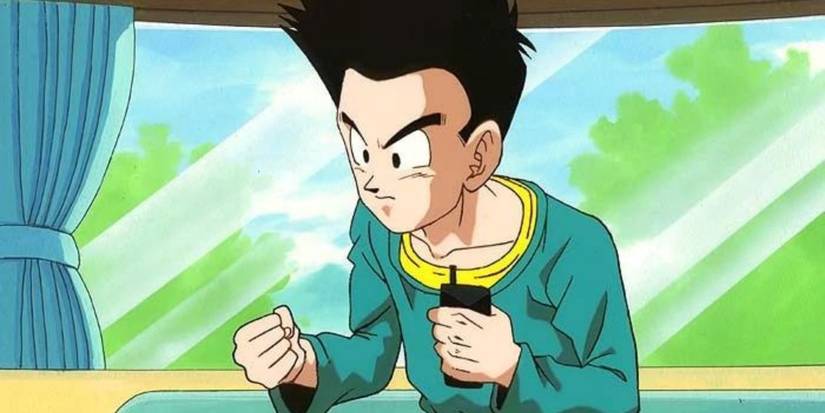 Goten looking angry in Dragon Ball GT.