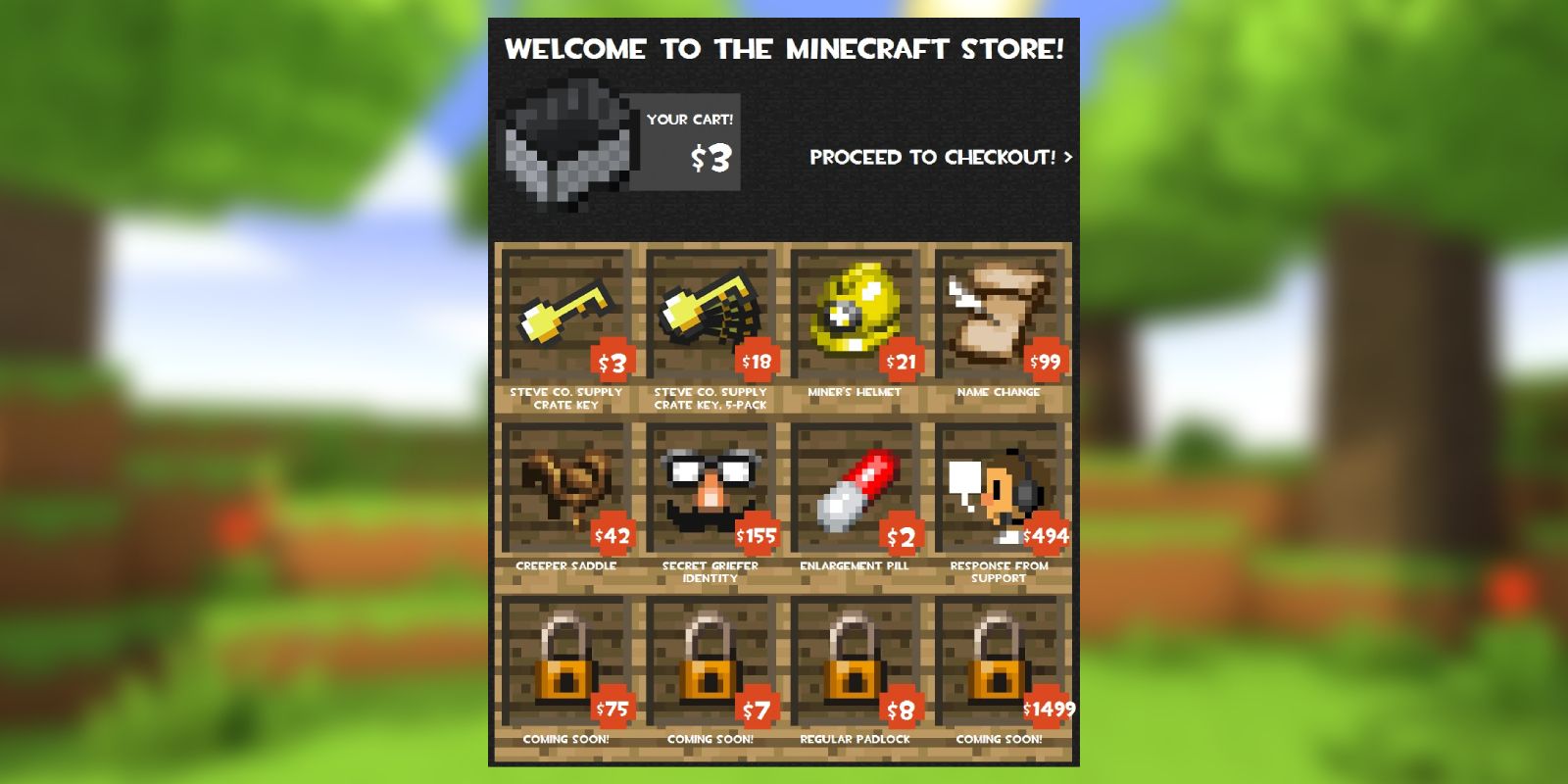 Every Minecraft April Fools Joke Including 2022 Store Microtransactions