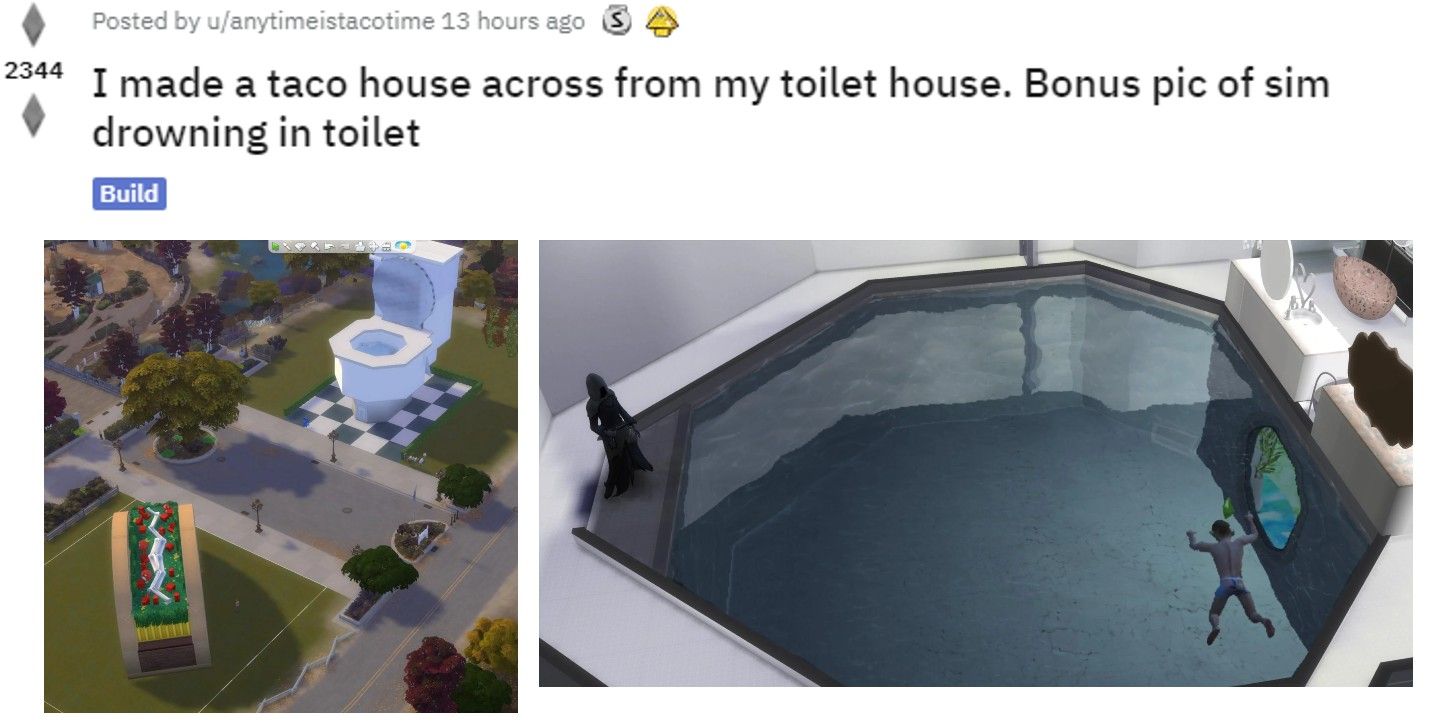 Sims 4 Giant Toilet Taco House Reddit
