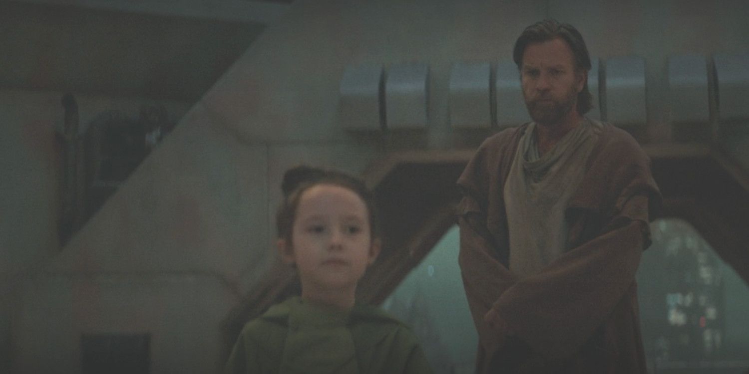 Star Wars Obi Wan Kenobi and Young Princess Leia Organa